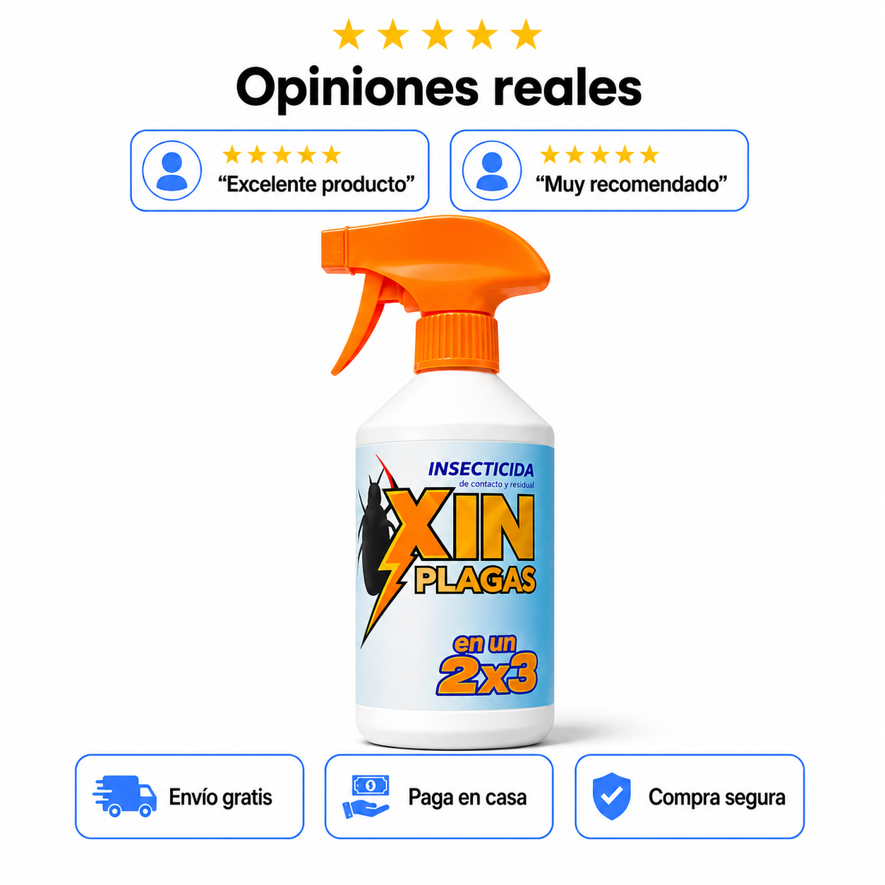 INSECTICIDA ORGANICO XIN PLAGAS  X 250cc