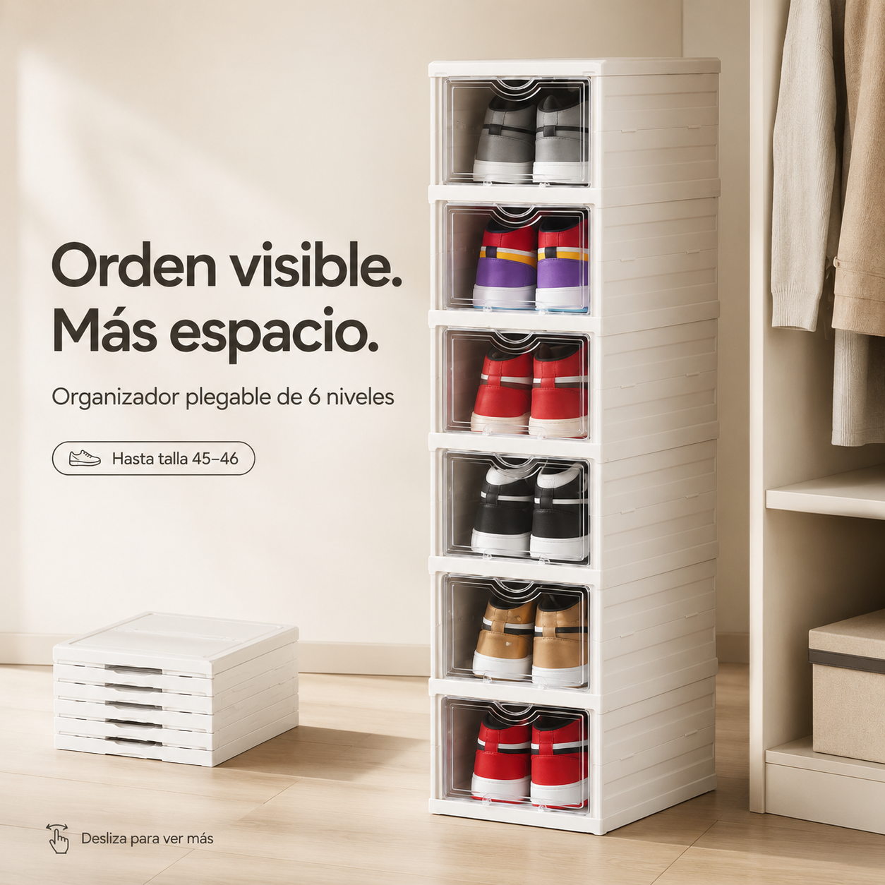 Organizador de Zapatos 6 Nivel Plegables