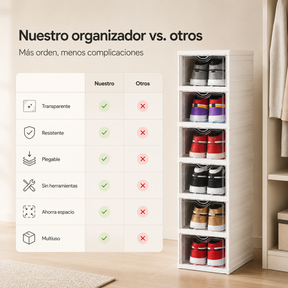 Organizador de Zapatos 6 Nivel Plegables