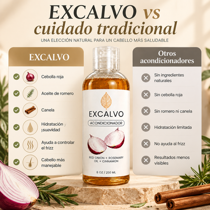 EXCALVO TRATAMIENTO CAPILAR 3 EN 1 | CEBOLLA ROJA, ROMERO Y CANELA
